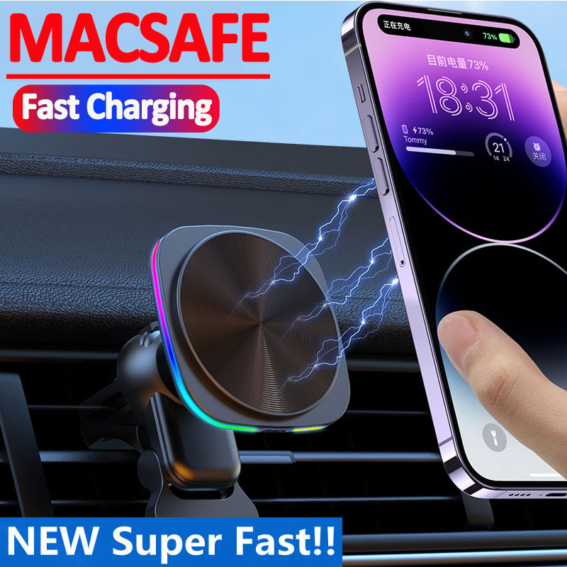 Wireless Car Charger Mount Fast Charging - Car Fast Charging Mount Magnetic Wireless