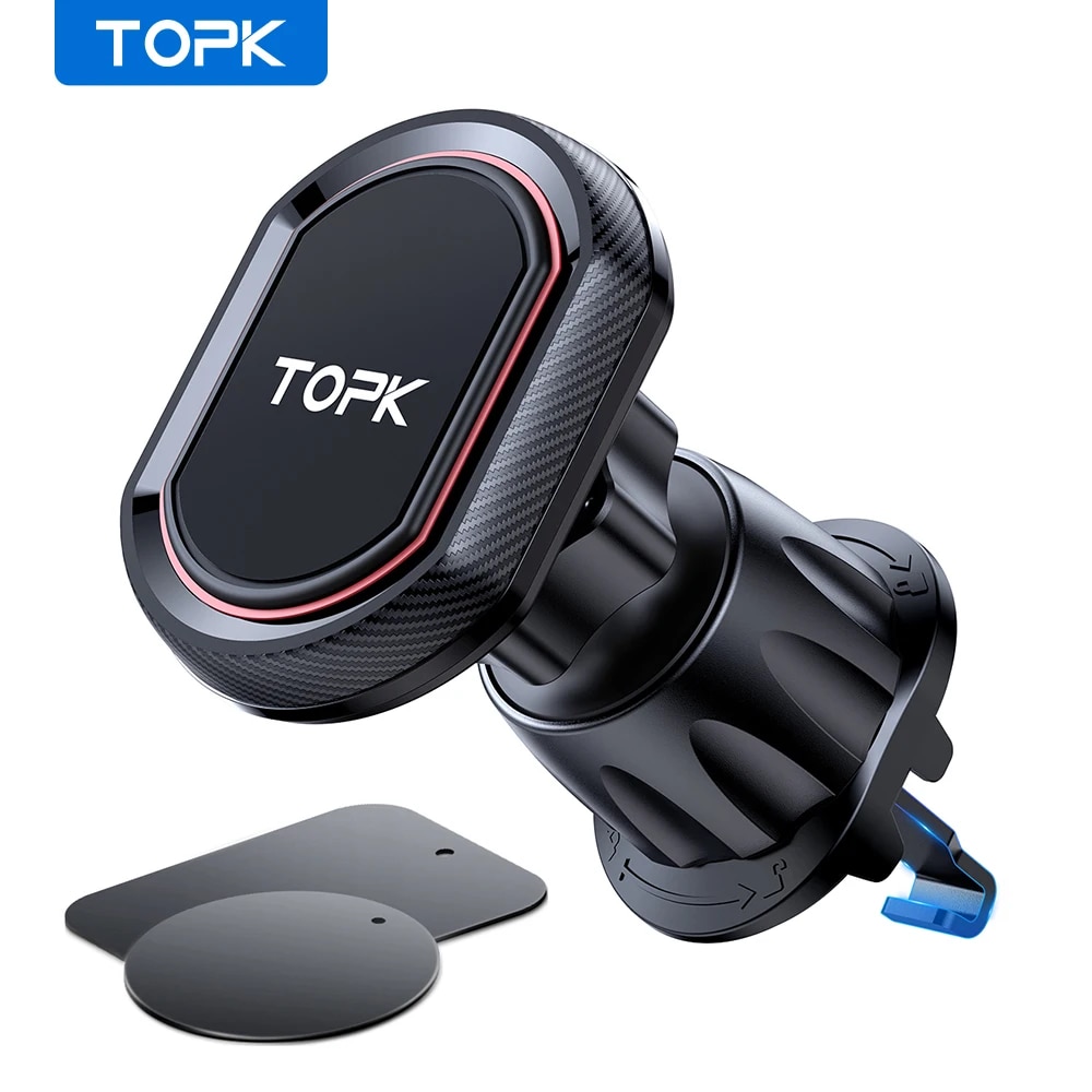 Magnetic Phone Holder For Car Vent - TOPK Magnetic Car Phone Holder,Upgraded N52