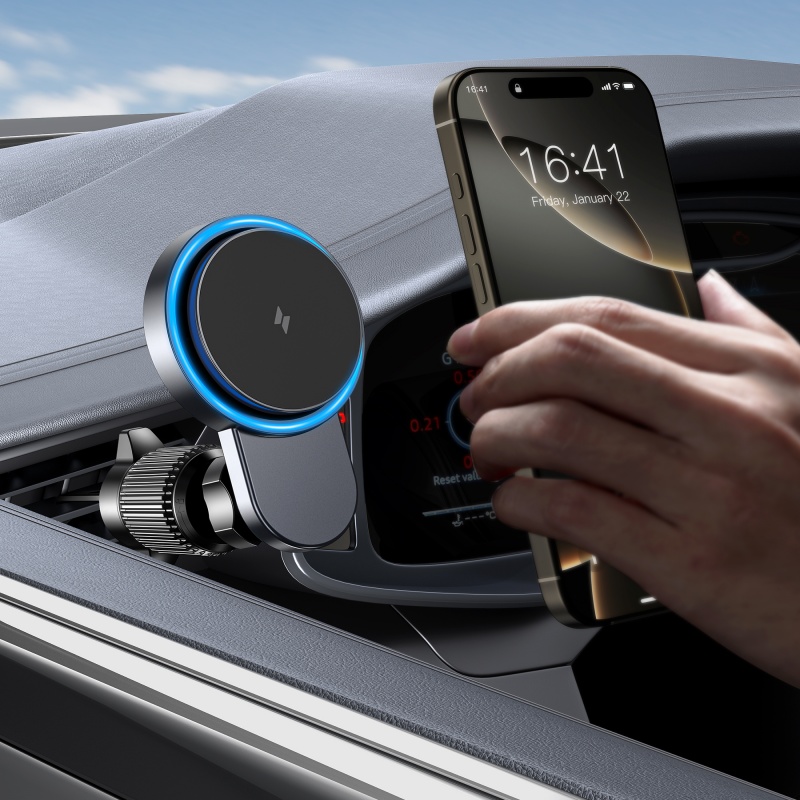 Wireless Car Charger Mount Fast Charging - Magnetic Wireless Car Charger Holder with