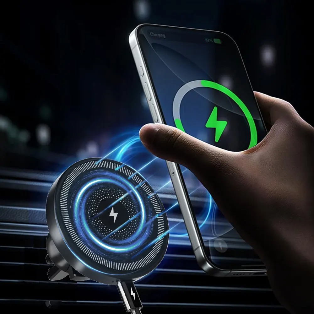 Magnetic Wireless Car Charger  - огляд і ціна Magnetic Phone Holder For Car Vent