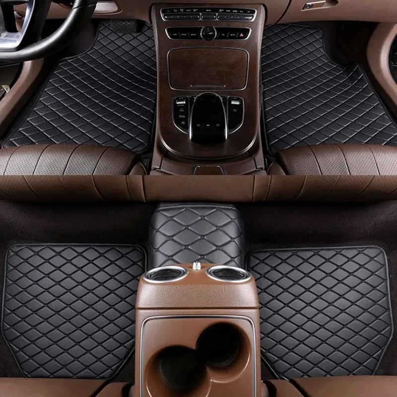 Car Floor Mats 5Pcs Universal  - огляд і ціна Car Floor Mats Universal Waterproof Leather