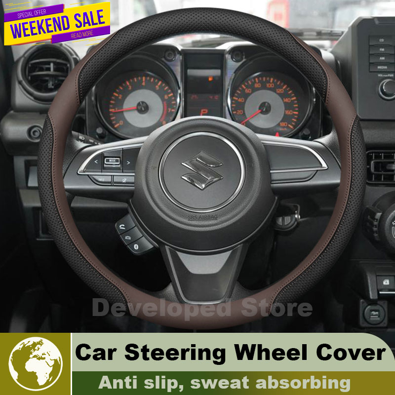 Leather Car Steering Wheel Cov - огляд і ціна Car Steering Wheel Cover Anti Slip Breathable