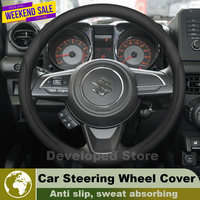 Leather Car Steering Wheel Cov - огляд і ціна Car Steering Wheel Cover Anti Slip Breathable