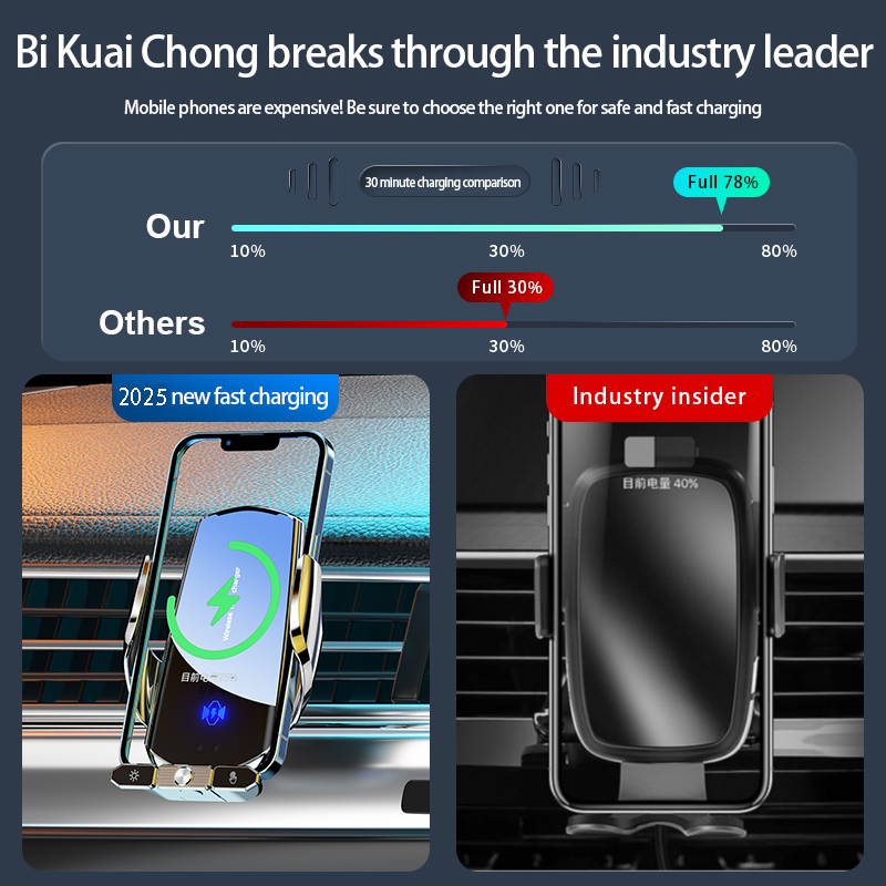 Car Wireless Charger Magnetic  - огляд і ціна Magnetic Phone Holder For Car Vent