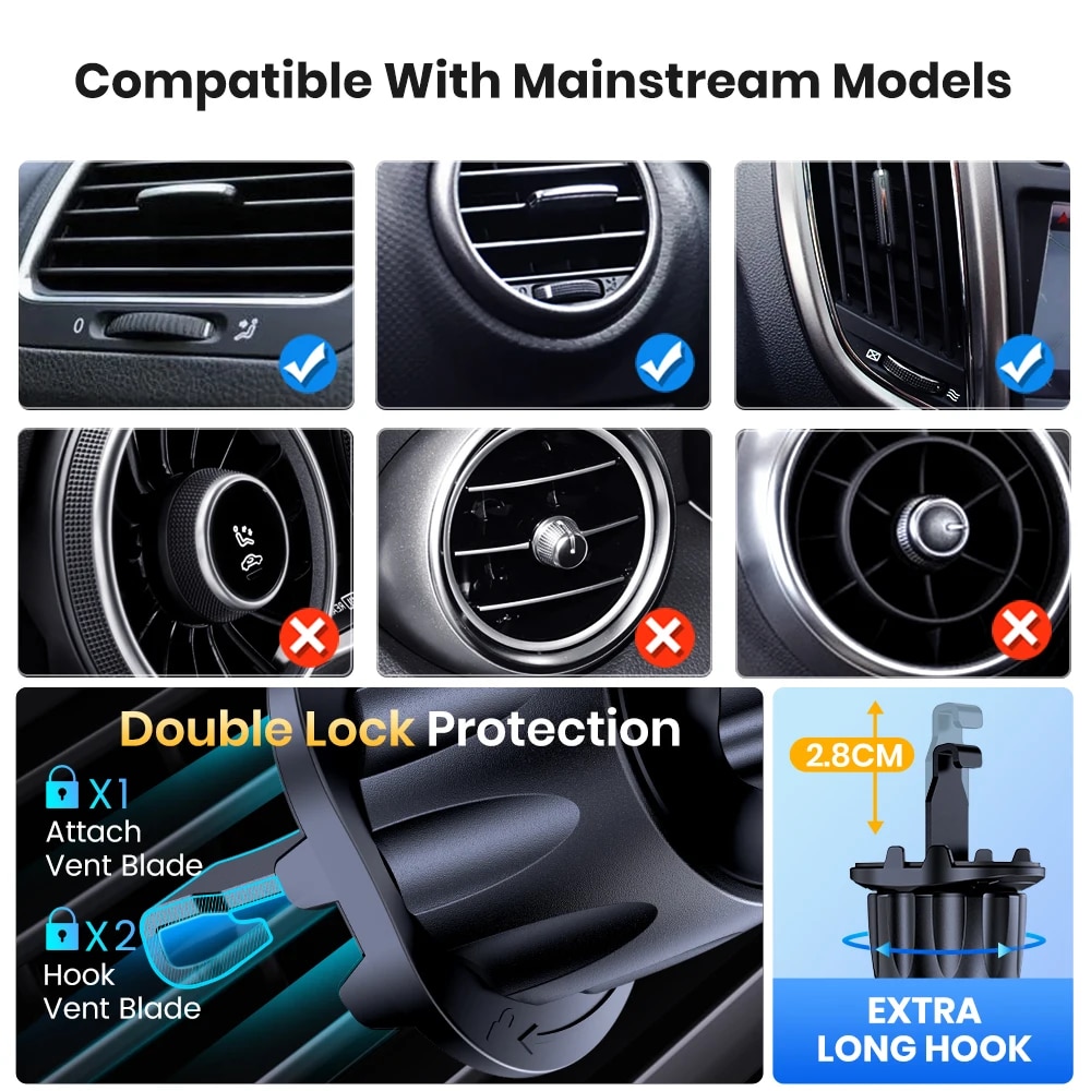 TOPK Magnetic Car Phone Holder - огляд і ціна Magnetic Phone Holder For Car Vent