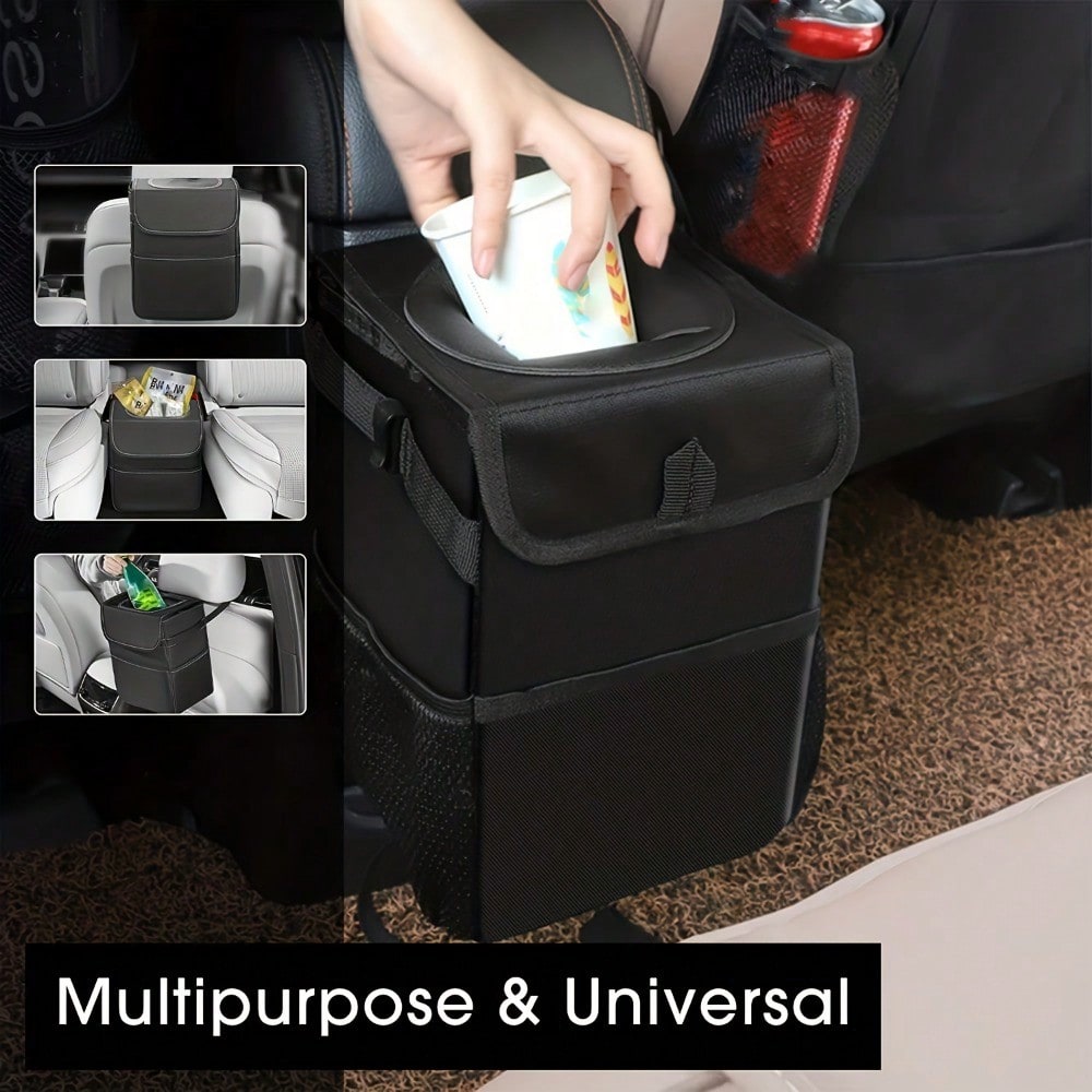 Portable Waterproof Car Trash  - огляд і ціна Waterproof Car Trash Can With Lid