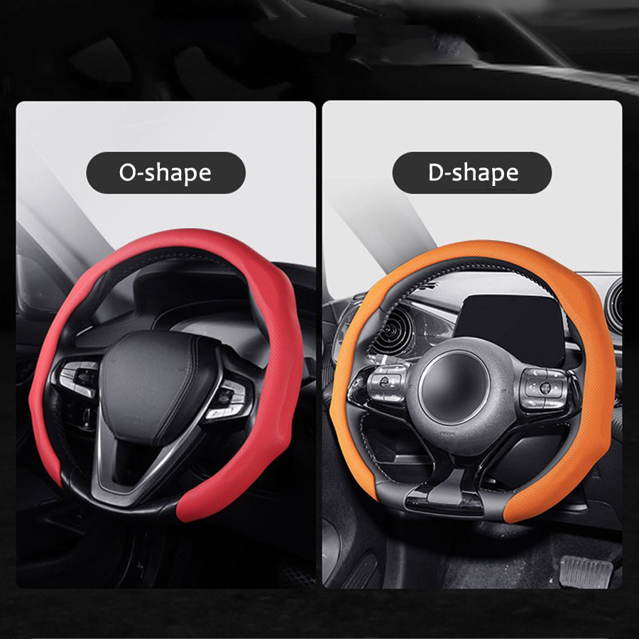 NAPPA Leather Universal Car St - огляд і ціна Car Steering Wheel Cover Anti Slip Breathable