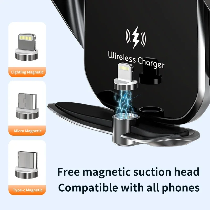 VIKEFON 30W Wireless Chargers  - огляд і ціна Wireless Car Charger Mount Fast Charging