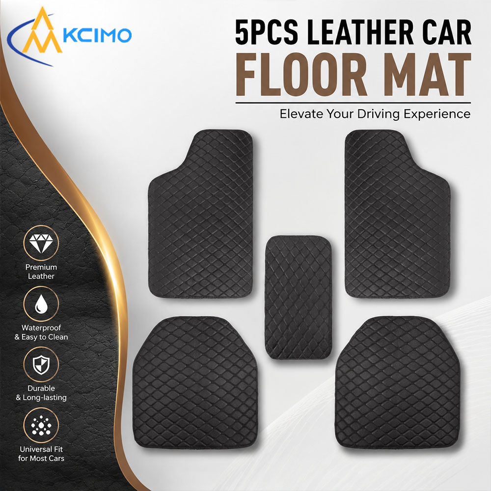 Universal 5Pcs Leather Car Flo - огляд і ціна Car Floor Mats Universal Waterproof Leather
