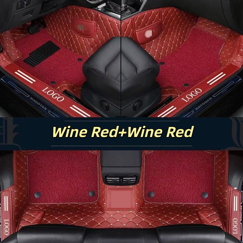 Luxury PVC Leather Full Covera - огляд і ціна Car Floor Mats Universal Waterproof Leather