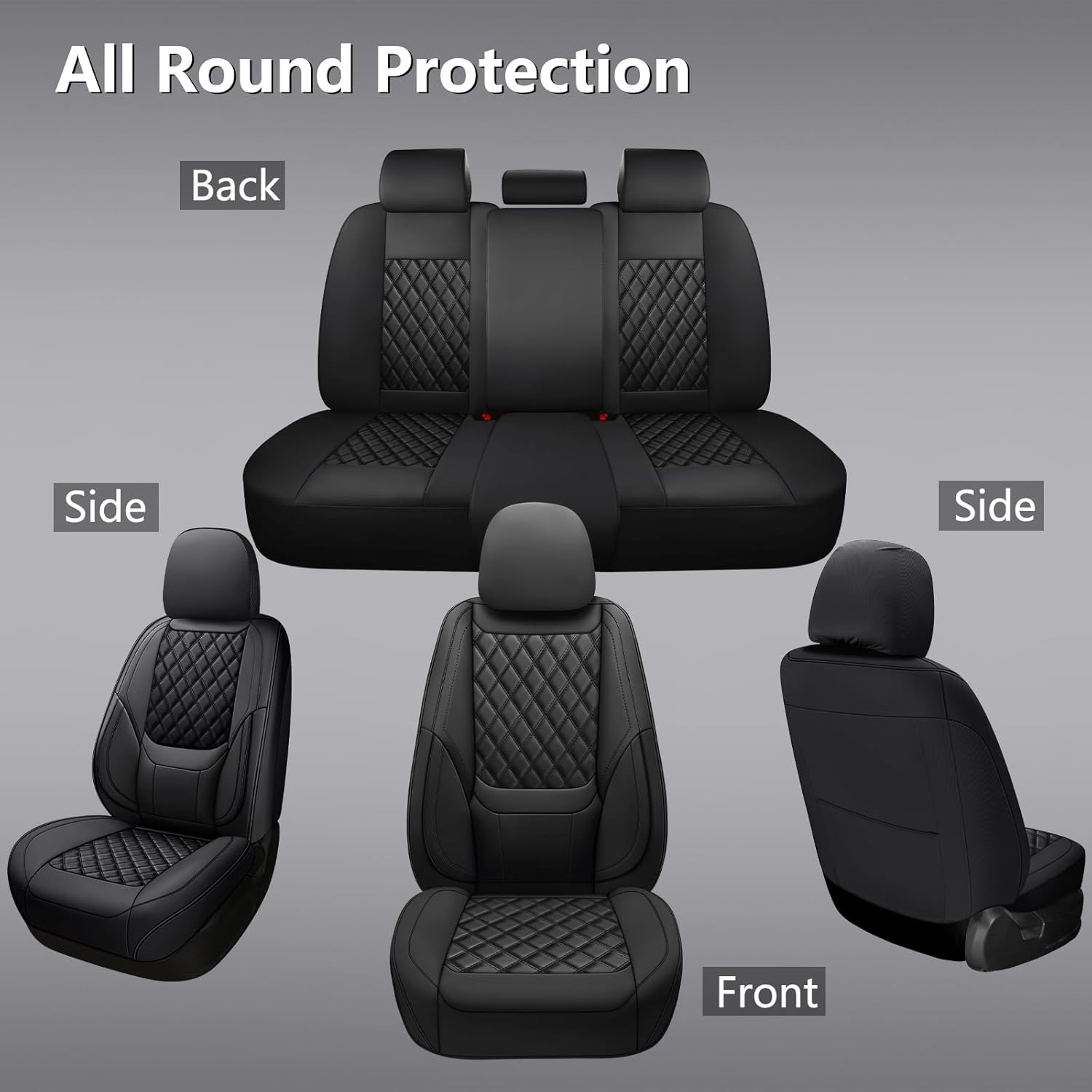 Wholesale Universal Faux Leath - огляд і ціна Leather Car Seat Covers Full Set Universal