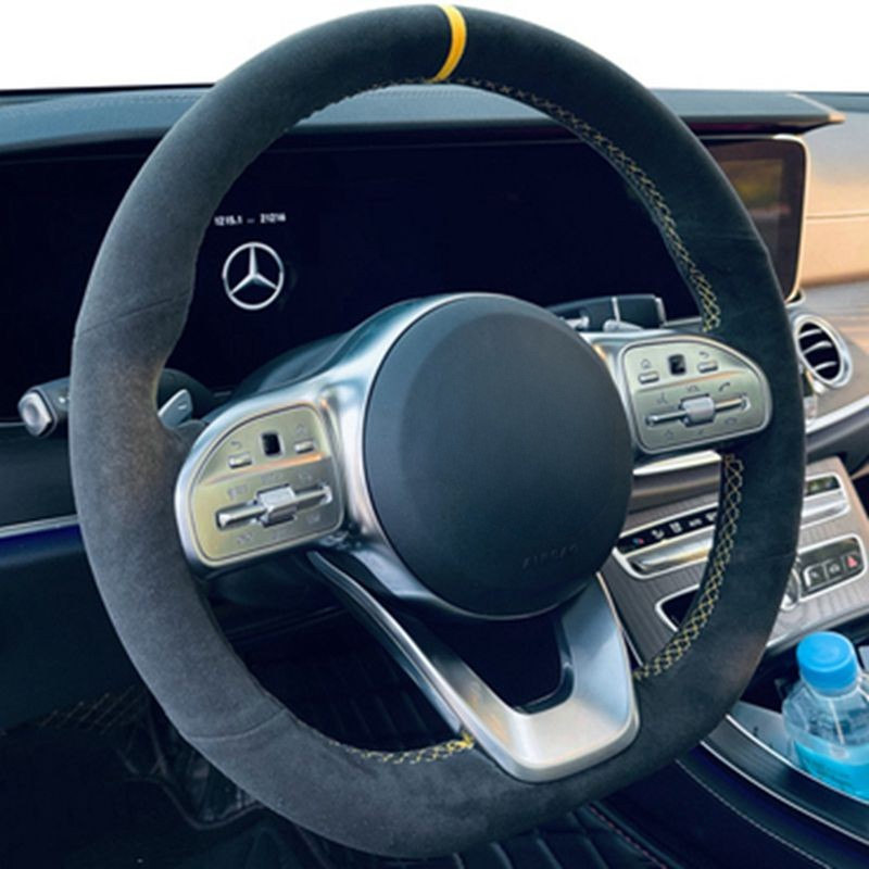 Anti-Slip  Black Suede Braid C - огляд і ціна Car Steering Wheel Cover Anti Slip Breathable