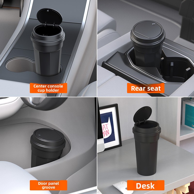 Car Trash Can Waterproof Cup H - огляд і ціна Waterproof Car Trash Can With Lid