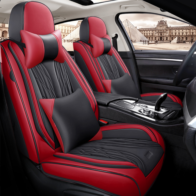 New Design Luxury Leather Car  - огляд і ціна Leather Car Seat Covers Full Set Universal