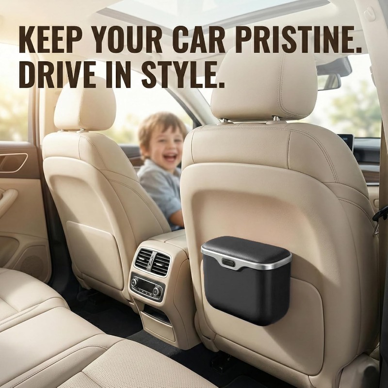Car Trash Can with Lid  Leakpr - огляд і ціна Waterproof Car Trash Can With Lid