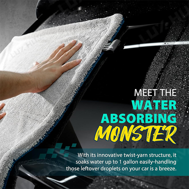 1400GSM Thick Car Drying Towel - огляд і ціна Microfiber Car Drying Towel Super Absorbent