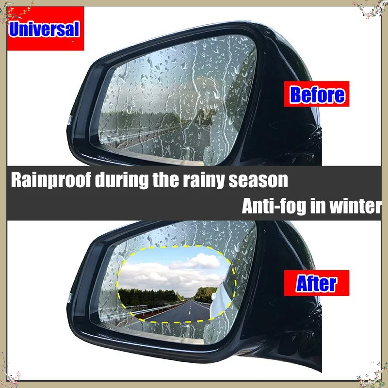 2Pcs Car Rearview Mirror Film  - огляд і ціна Anti Glare Car Rearview Mirror Film