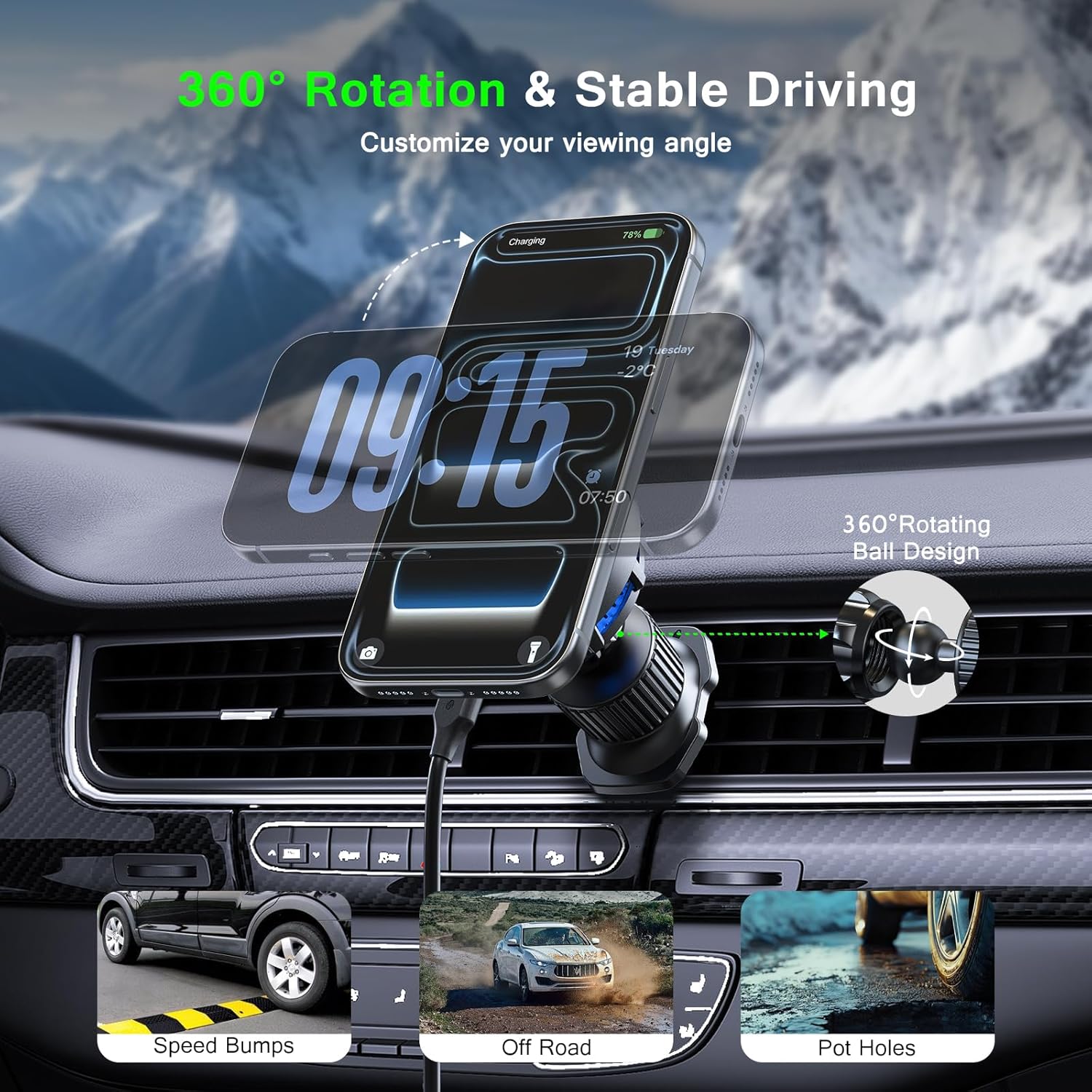 UYUXIO Consumer Electronics Ma - огляд і ціна Magnetic Phone Holder For Car Vent