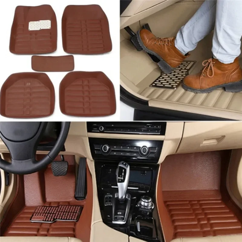 NEW Luxury Leather Car Floor M - огляд і ціна Car Floor Mats Universal Waterproof Leather