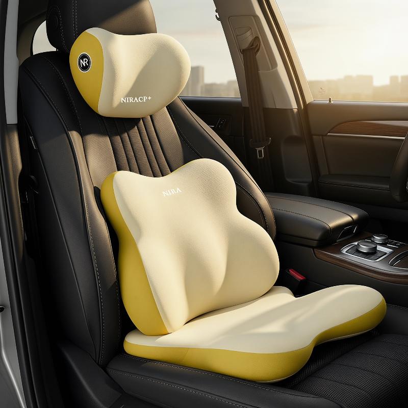 Car Seat Lumbar Support and Ne - огляд і ціна Memory Foam Car Neck Pillow Lumbar Support