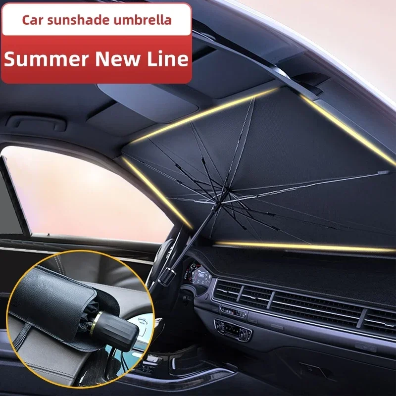 Portable Car Sun Shade Umbrell - огляд і ціна Car Sunshade Windshield Umbrella Foldable
