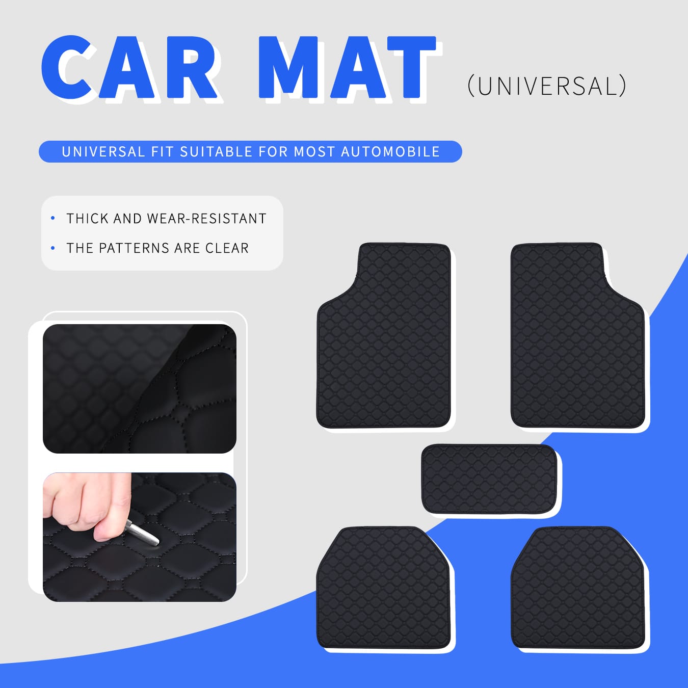 Car Floor Mats Full Set Univer - огляд і ціна Car Floor Mats Universal Waterproof Leather