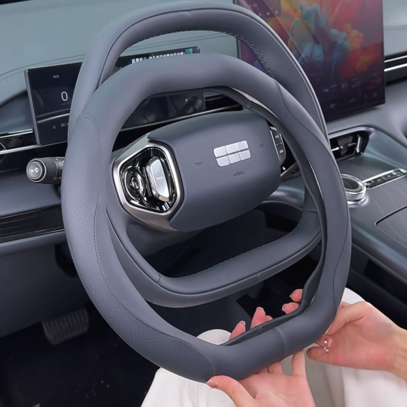 For Geely Galaxy E5 EX5 2024-2 - огляд і ціна Car Steering Wheel Cover Anti Slip Breathable
