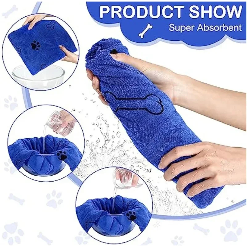 1/2pcs Microfiber Pet Bath Tow - огляд і ціна Microfiber Car Drying Towel Super Absorbent